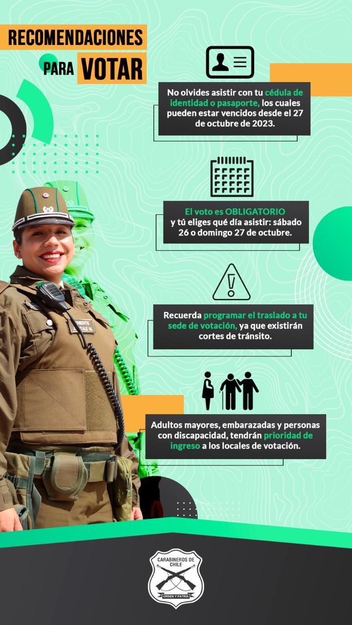 Elecciones 2024 Carabineros llama a utilizar comisaría virtual para