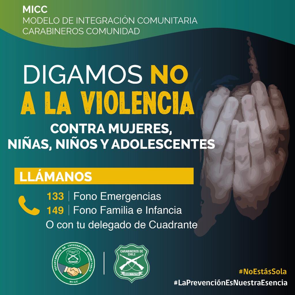 Carabineros Llama A La Poblaci N A Prevenir La Violencia Intrafamiliar