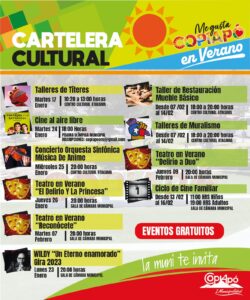 Carteleras culturales de la Municipalidad de Copiapó