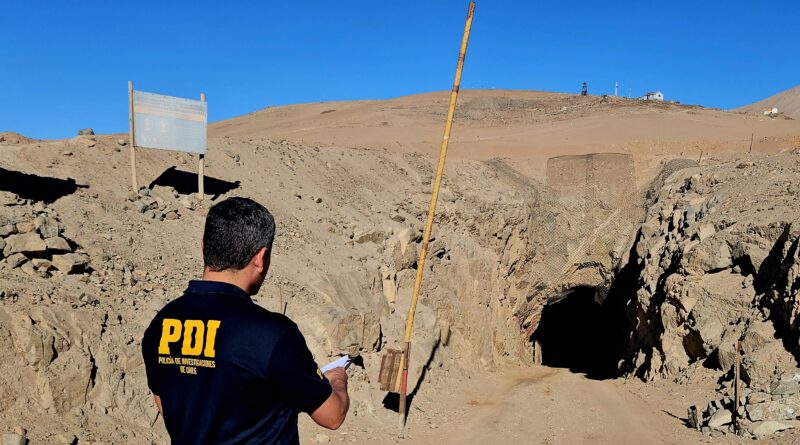 PDI Atacama realizó diligencias tras accidente en faena minera que dejó dos fallecidos